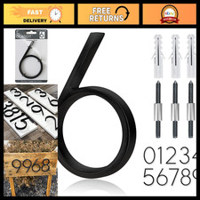 5-Inch Stainless Steel Floating House Number - Modern Metal Address Sign 6 