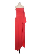 Halston Heritage Women Red Cocktail Dress 0
