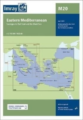 M20 Eastern Mediterranean by Imray M Series (Sheet map, folded)