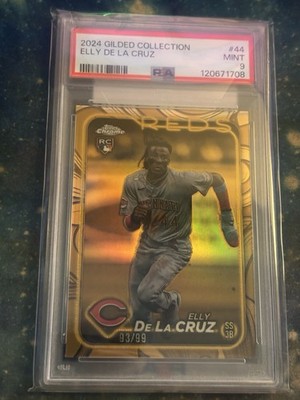 Topps 2024 Gilded Collection Elly De La Cruz RC Reds #44 PSA 9 /99