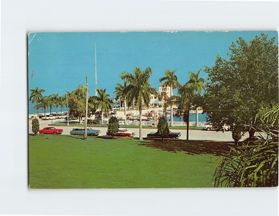 #ad Postcard Municipal Pier and Yacht Basin on Manatee River Bradenton Florida USA $3.49