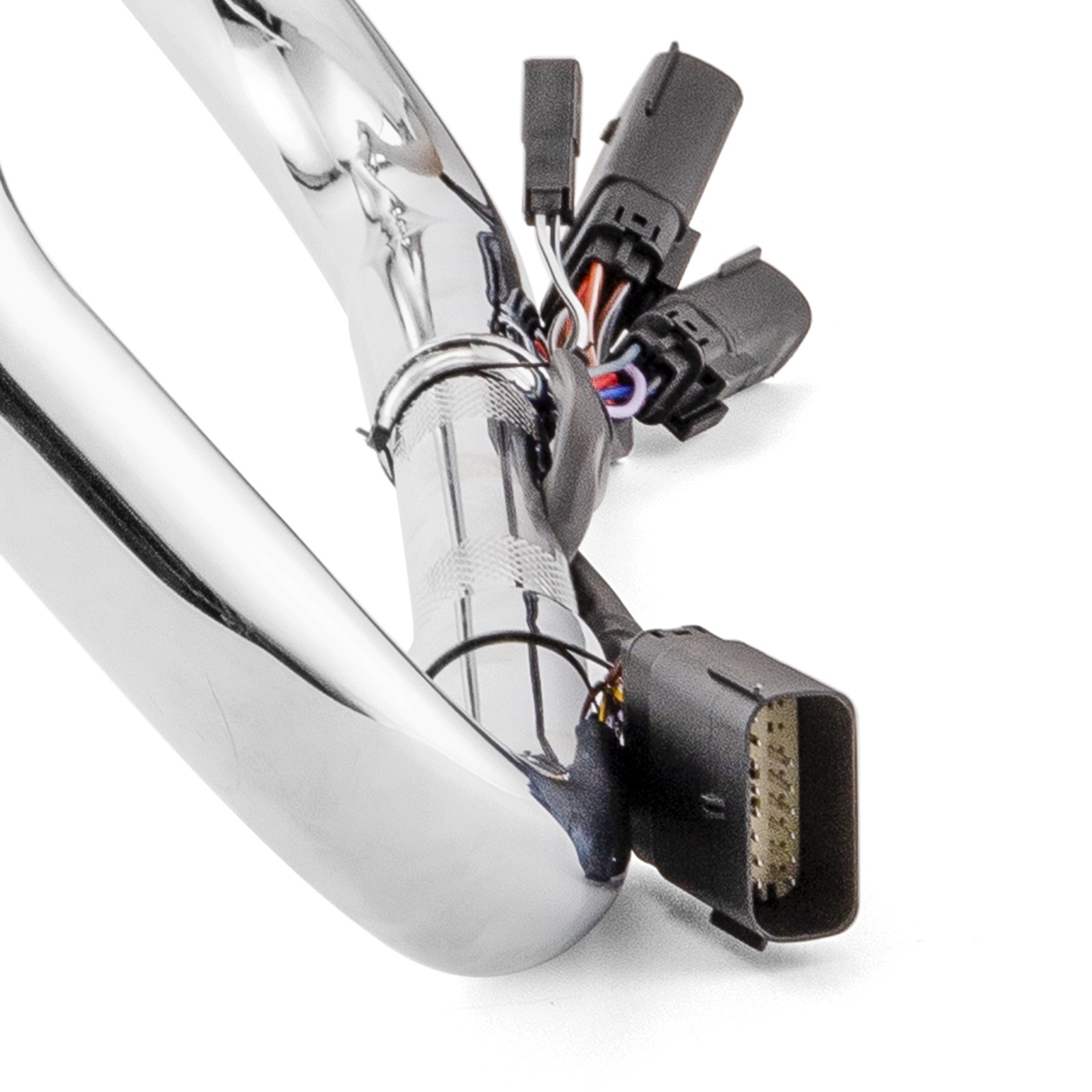 MOFUN 10" Rise Chrome Pre-wired Bagger Bar-Sharp For Harley Ultra Limited 08-13