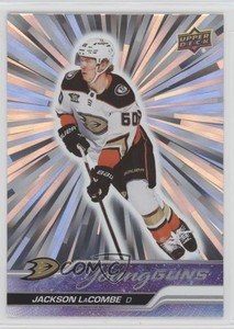 2023-24 Upper Deck Series 2 Young Guns Outburst Jackson LaCombe #456 Rookie RC