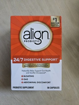 Align Probiotic 24/7 Digestive Support Probiotic Supplement 56 Ct Exp 08/2028 