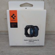 Spigen For Apple Watch Series 10 46mm Rugged Armor Case Only Matte Black New