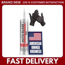 Fast-Cure Polyurethane Windshield Adhesive   Strong Auto Glass Sealant, Black