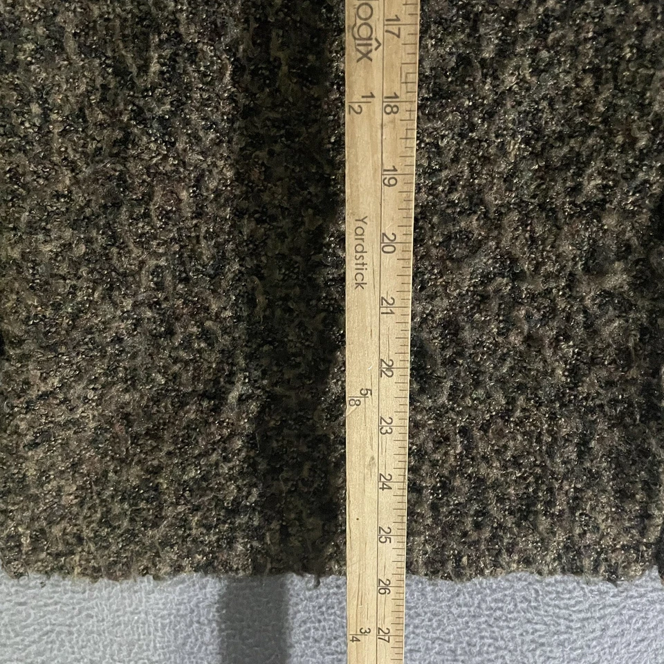 Chico's Size 2 Cardigan Green Sherpa Buttons Vintage 1990s Made In USA Grandma - Image 4 of 4