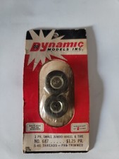 Dynamic Models Inc 687 Small Jumbo Wheel Tires, 5-40 threads Slot Car