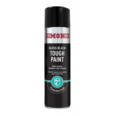 Simoniz schnelltrocknender Hartlack schwarz glänzend - 500ml Aerosol - SIMVHT52D