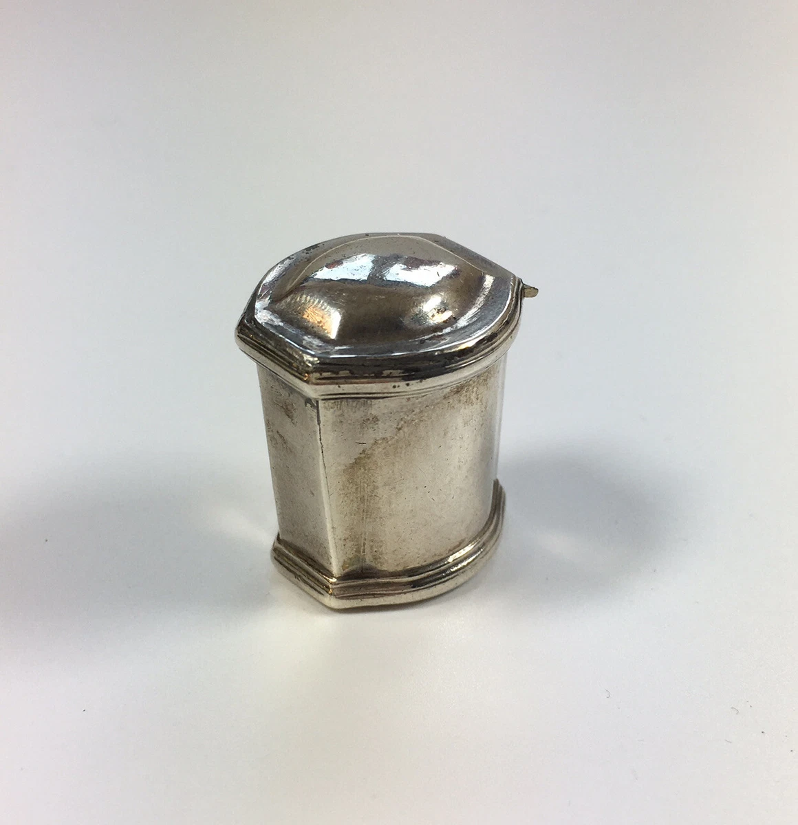 Solid silver pill box sale