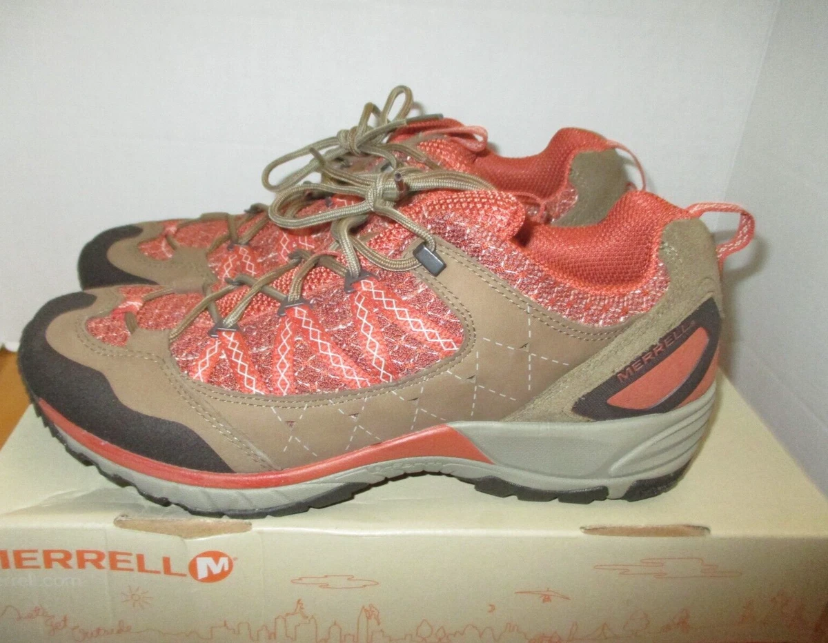 Merrell Avian Light Sport Deep Tan Orange Lace Up Hiking Shoes
