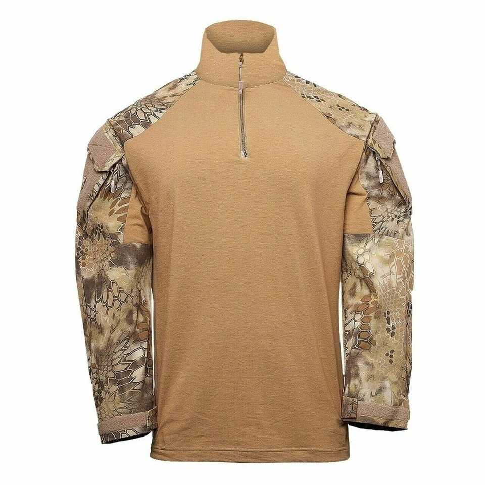 Kryptek Tactical 3 LS Zip Color: Coyote Large 19TACZLSCT5 - Image 4 of 4