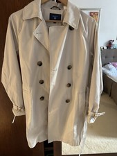 Gant Women’s Beige Raincoat/trenchcoat With Belt - Never Worn - Size S