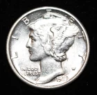 1939 USA 10 CENT DIME - .900 SILVER - MERCURY - HIGH GRADE - LUSTRE