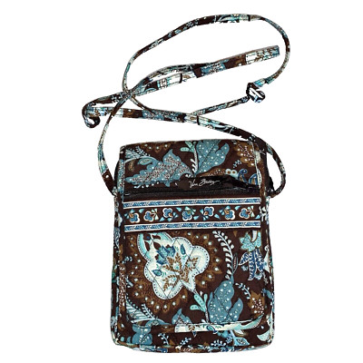 Vera Bradley Java Blue Paisley Small Quilted Crossbody Bag *READ DESCRIPTION*