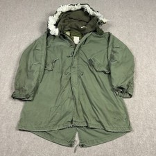 Vintage Military M65 Fishtail Parka Extreme Cold Weather Mens Small USGI Vietnam