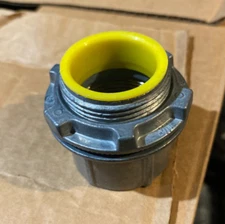 NEW Halex 1-1/4" Water-Tight Conduit Hub, #16312 zinc insulated throat Free Ship