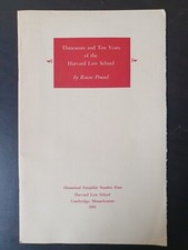 Threescore and Ten Years of the Harvard Law School/by Roscoe Pound  (1961)