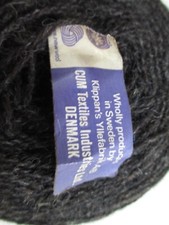 Denmark wool yarn 2ply gray roll 2 skeins