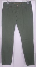 NWOT Arizona Jeans Co Pistachio Twill F/F 5 Pocket Khakis 12 1/2 Plus-00/0 Women