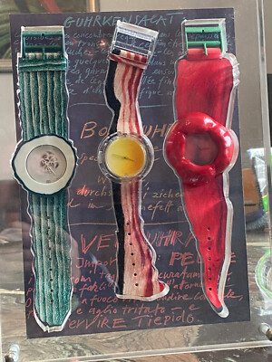 Pop Swatch Art - One More Time by Alfred Hofkunst 1991 *original Sammlerstück