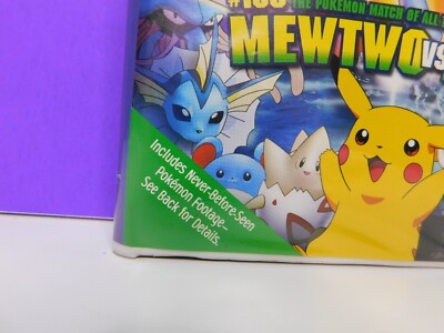 Pokemon The First Movie VHS Tape 2000 Mewtwo Pikachu 18020 Warner