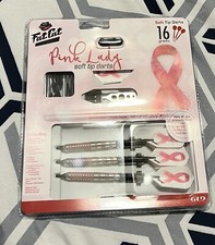 Pink Soft Tip Darts With Case - Fat Cat NIB