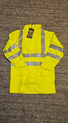 Elka Rainwear Dry Zone Visible Jacke / 026301R / Regenjacke Gr. M