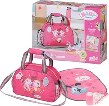 Image of BABY born Changing Bag - Doll Changing Bag with Changing Mat, Lotion Bottle and