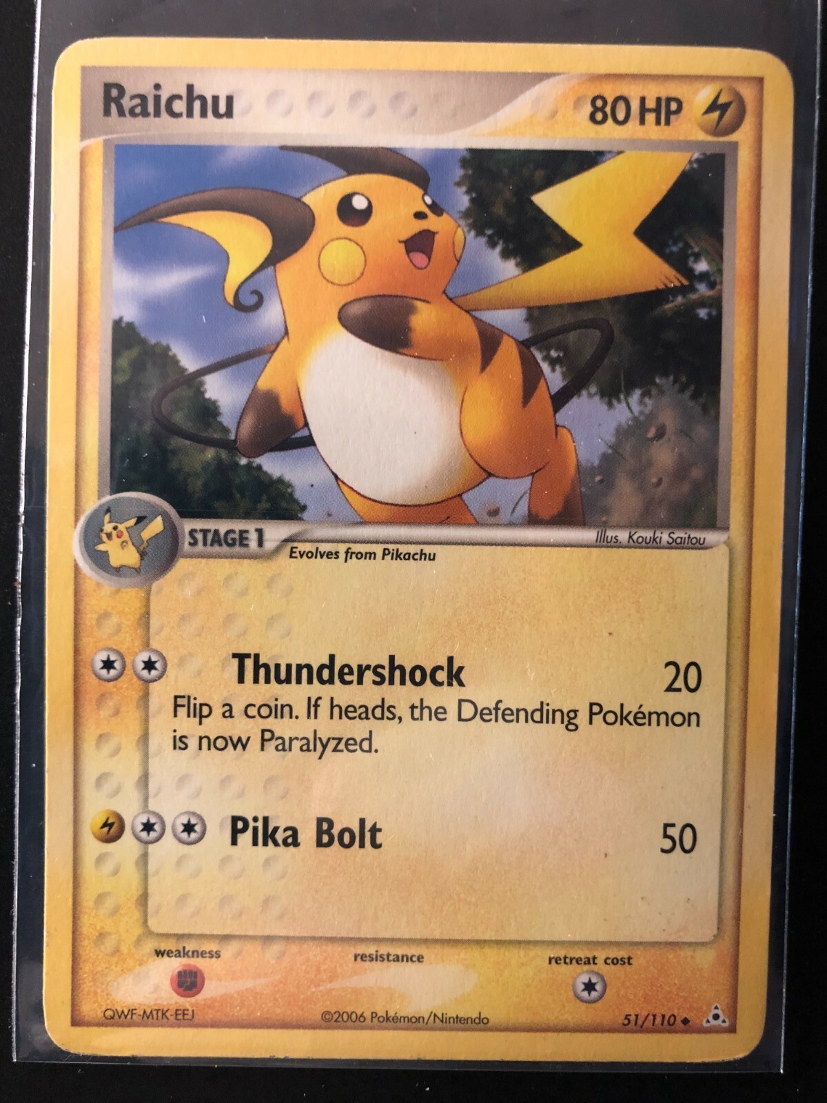 Raichu 51/110 EX Holon Phantoms - Uncommon Pokemon Card - NM