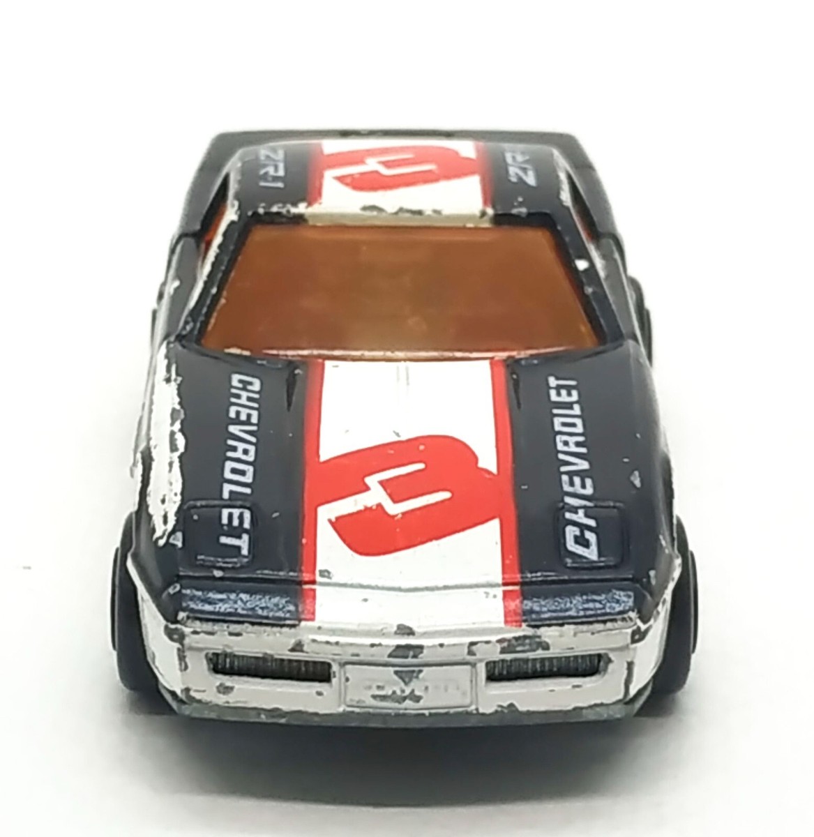 Majorette Chevrolet Corvette C4 ZR-1 Black / White no.3 1:57