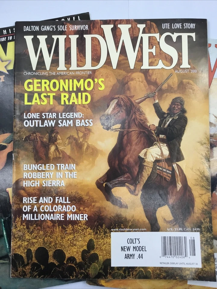 WILD OLD WEST WESTERN HISTORY Magazine Lot 3 GERONIMO Country Music OK Corral Foto 4 de 4