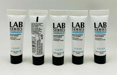 Lab Series #CLEAN Multi-Action Face Wash - 0.24fl oz/7ml Lot of 5 NEW *OB