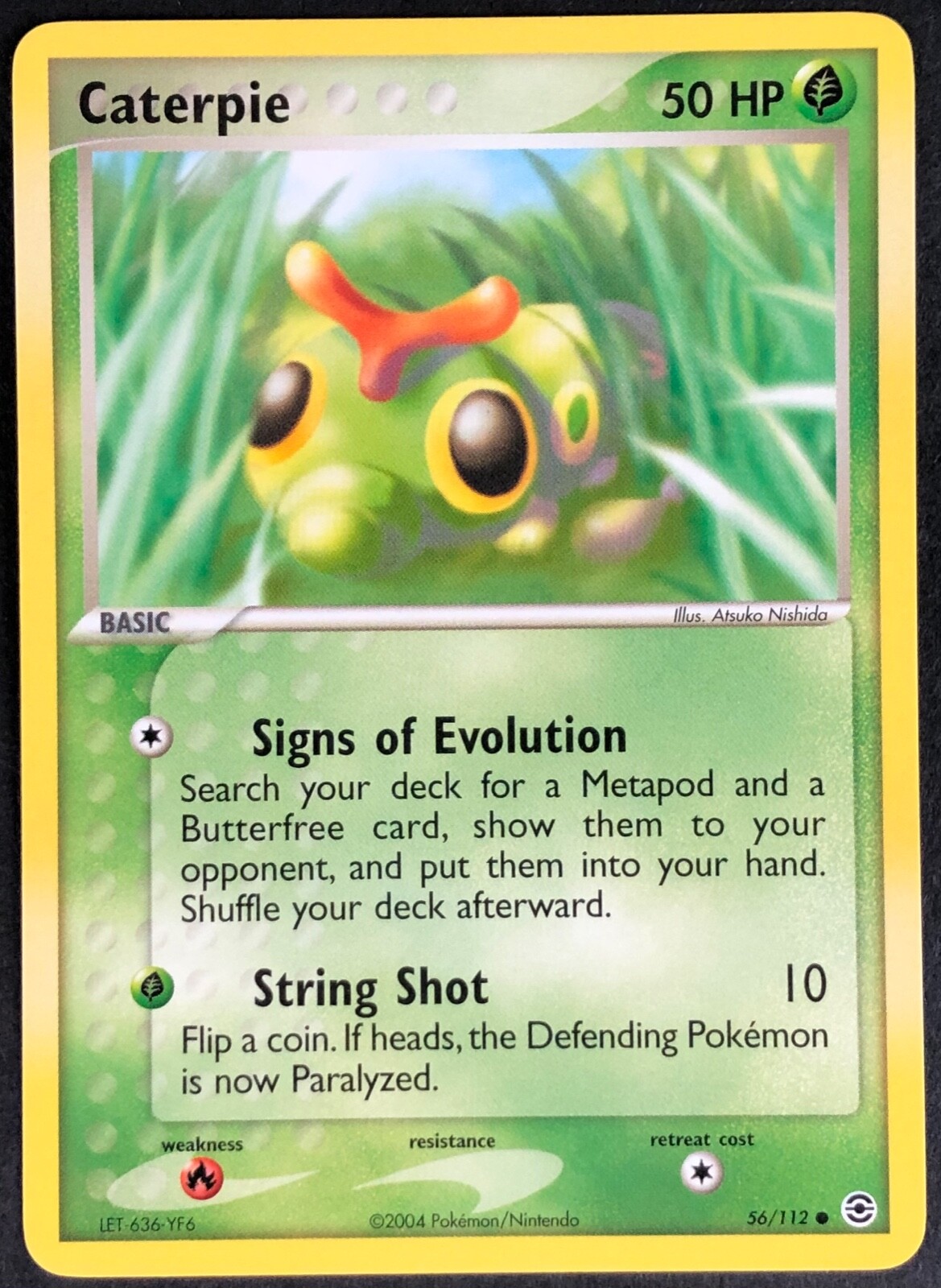 Pokemon Card Caterpie (EX FireRed LeafGreen) 56/112 NEAR MINT Non-Holo Common!!!