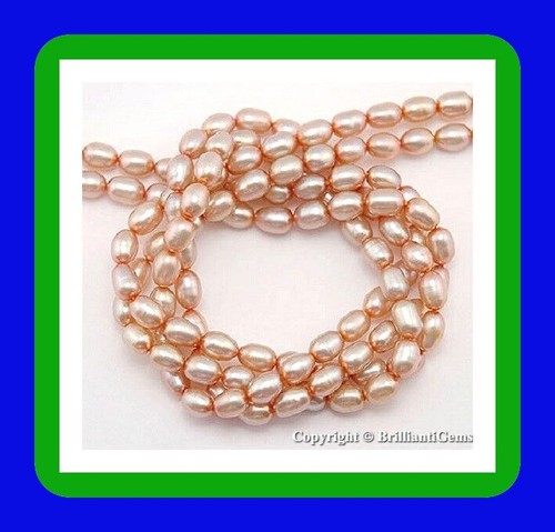 WE SELL QUALITY! High Grade & Luster 4mm - 5mm Golden Peach Freshwater Pearls