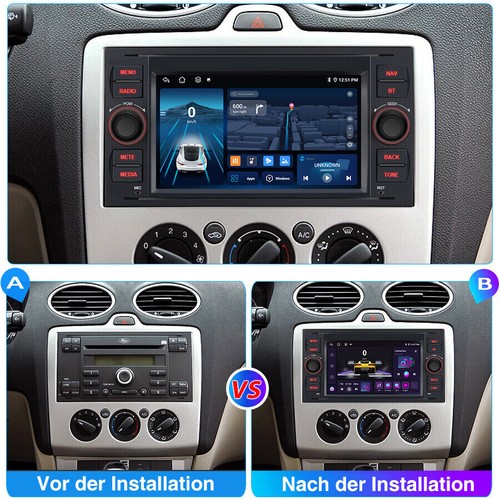 DAB+ 4+64G Android 13 Autoradio Carplay Für Ford Transit C S-Max Focus Kuga Navi - Bild 5 von 15