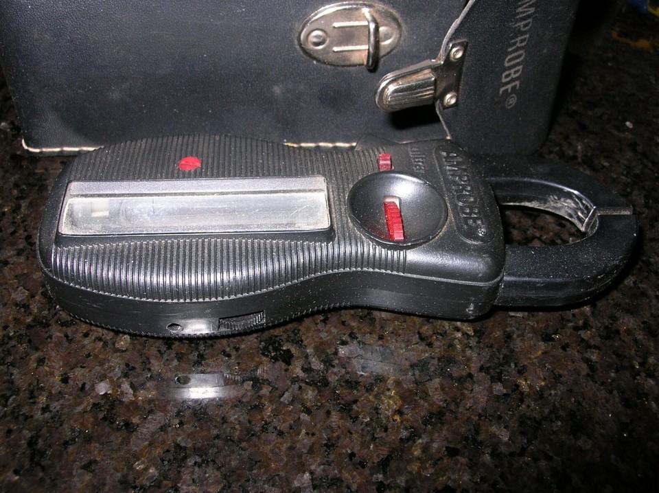 Vintage Amprobe Ultra RS3 Clamp On Ammeter Rotary Scale SnapAround