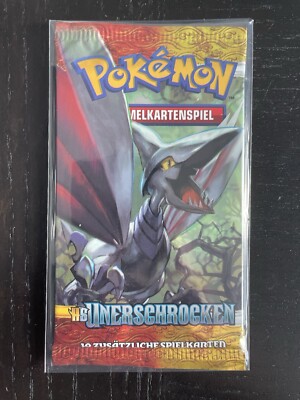 Pokemon HS Undaunted Booster Pack New & Original Packaging Sealed German Panzaeron