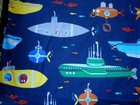 Pottery Barn Kids Toddler Blue Duvet Cover Submarine Print