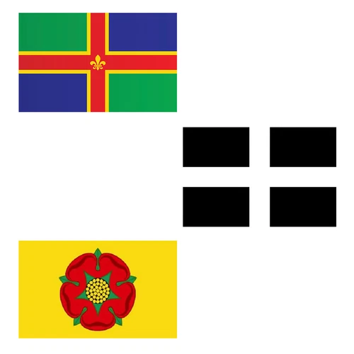 Flags Lancashire Lincolnshire Yorkshire Cornwall Devon Cross English 5 x 3 x 2