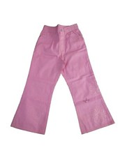 Neu OILILY MÄDCHEN 100% Baumwolle rosa JEANS Hose 128 140 176 (US 7-8) Stickerei