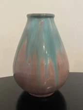 PEWABIC Pottery STYLE Cabinet Vase Iridescent Glaze