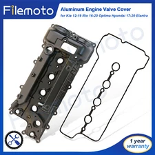 Aluminum Engine Valve Cover for Kia 12-19 Rio 16-20 Optima Hyundai 17-20 Elantra