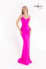 Authentic Lucci Lu 90173-Color: Fuchsia-Size 6- Prom Dress