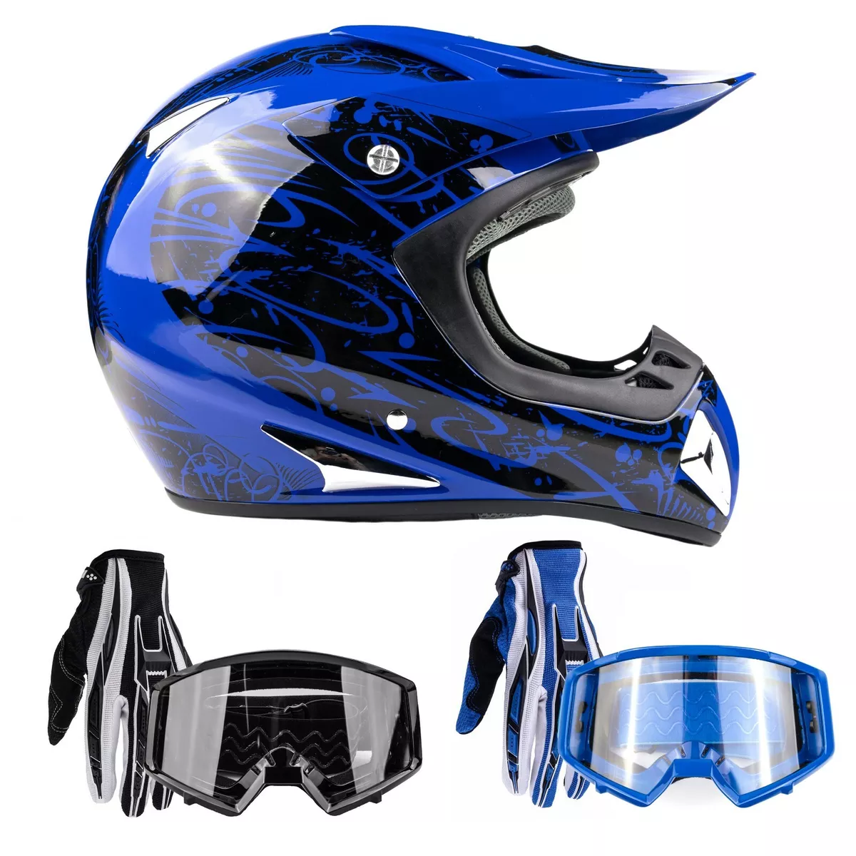 Novo capacete da motocicleta off-road dot motocross profissional