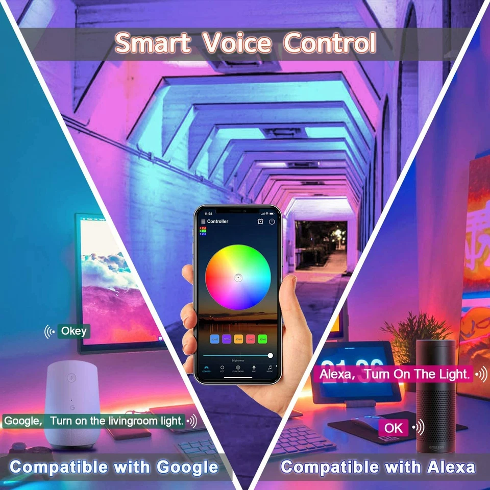 WIFI Bluetooth Musik Controller Remote Fernbedienung für 12V 24V RGB LED Stripe - Bild 2 von 4