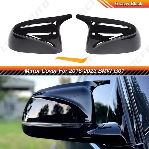 M Style Side Mirror Cover Caps Gloss Black  BMW X3 X5 X6 X7 G01 G02 G05 18~23