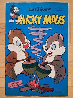 Walt Disneys Micky Maus Nr.10 vom 7.3.1959 mit Magazinteil, Sammelbild