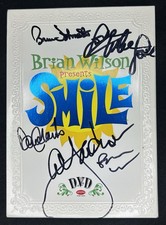 🔥 BEACH BOYS SMILE DVD SIGNED BRIAN WILSON JARDINE LOVE JOHNSTON MARKS JSA 🔥