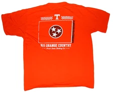 NEW TENNESSEE BIG ORANGE COUNTRY GREAT STATE CLOTHING  100% COTTON T-SHIRT XL 